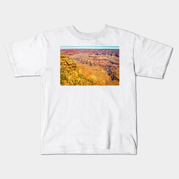 Mather Point Grand Canyon Kids T-Shirt by Gestalt Imagery